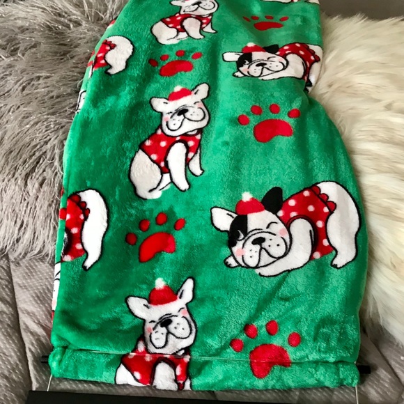Crest Mills Bedding Crest Mill Frenchie French Bulldog Christmas